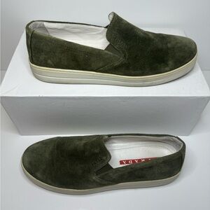 Prada Suede Skate Sneakers